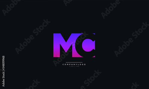 MC Letter Logo Alphabet Design Icon Vector Symbol