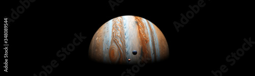 Jupiter in space concept