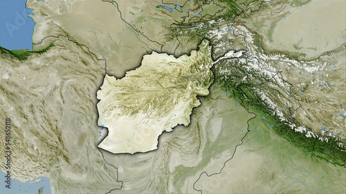 Afghanistan, satellite B - dark glow