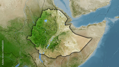 Ethiopia, satellite B - dark glow