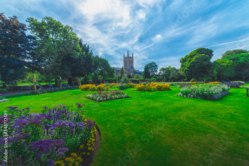 City of Norwich, England - July 7:Bury St Edmunds Abbey in Norwich , England on July 7, 2017.