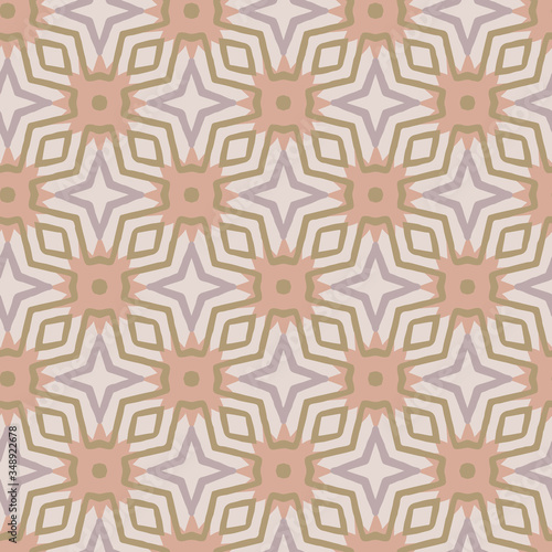 Abstract geometric seamless vector pattern modern tribal background in pastel colors for wallpaper, fabric, paper, textile or scrapbooking. Hand drawn.