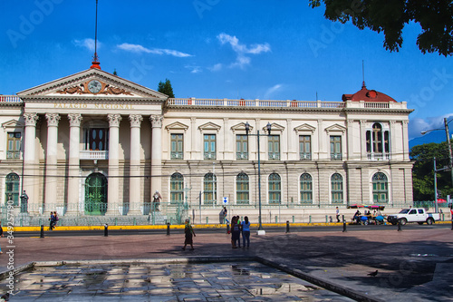 Government building in San Salvador - the capital of El Salvador, 04 May 2014.