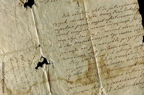 Old document in Polish – AD 1773. Stary dokument po polsku – 1773.