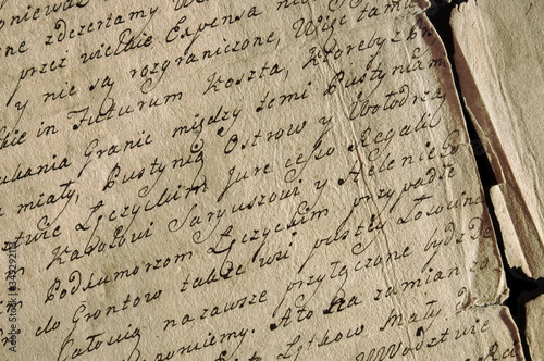 Old document in Polish – AD 1765. Stary dokument po polsku – 1765.