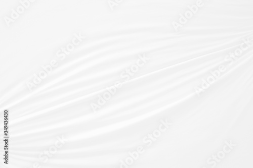 Elegance Abstract soft focus wave white fabric use for background or wallpaper.