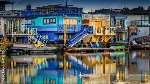 Floating homes of Sausalito, San Francisco