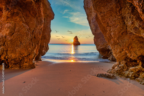 sunset at the beach