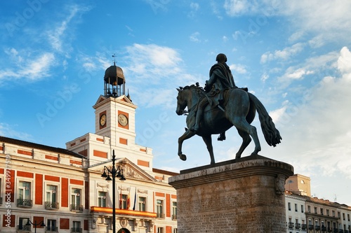 Madrid Puerta del Sol King Carlos III statue