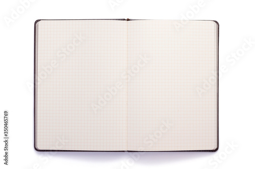 notepad or notebook paper at white background