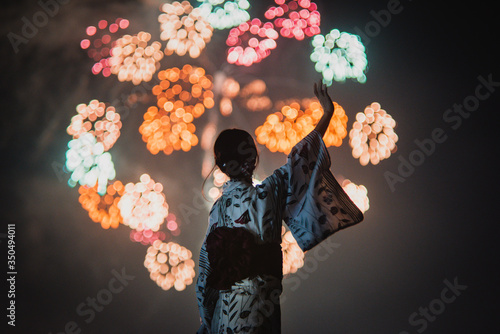 豊橋祇園祭の千輪花火。