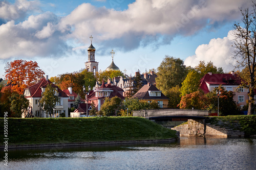 autumn at lake poplavok, kaliningrad