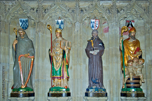  Choir Screen Saints, South Choir Aisle, Cathedral Church of the Salisbury diocese, Salisbury, England