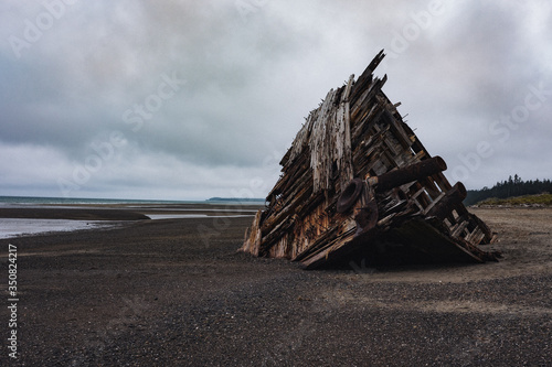 shipwreck on the beach