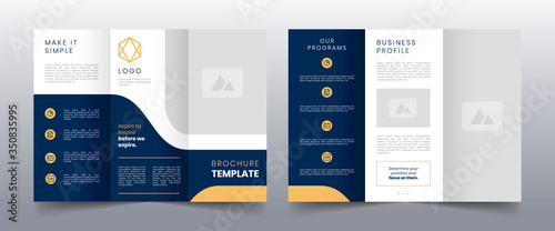 modern trifold business brochure template