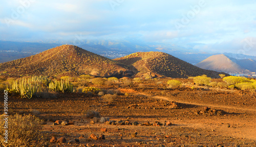 A beautiful hill, Montana Amarilla, Tenerife, Canary Island, Spain