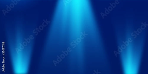 Abstract blue blur lighting background illustration with copy space for your text