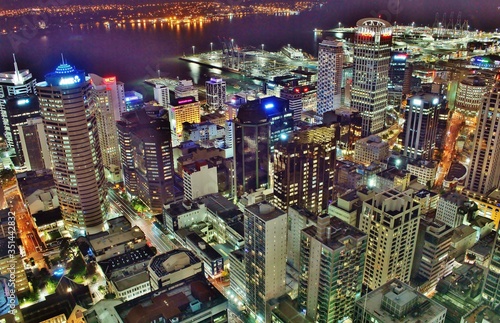 Stunning Shot of Auckland City Center from above