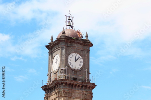 Avellino, Irpinia, Campania. Clock tower or torre dell'orologio di Avellino.