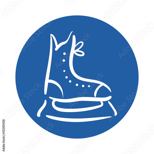 hockey skate block style icon