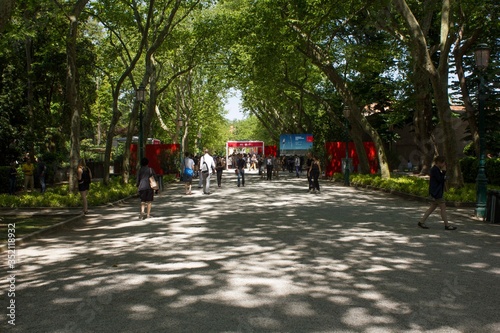 entryway to the Giardini della Biennale in venice during the Biennale