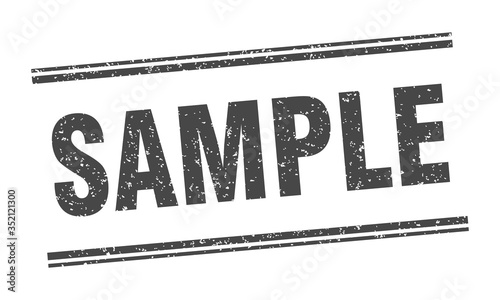 sample stamp. sample label. square grunge sign