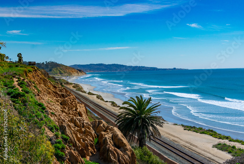 Del Mar Bluffs in California Overlooking Pacific Ocean