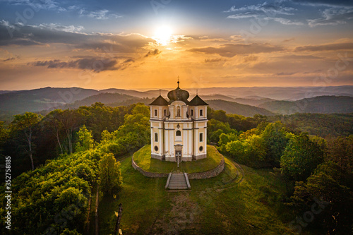 Poppy Mountain is a peak in the Benesov Hills and an important place of pilgrimage. Baroque church of St. John the Baptist and the Virgin Mary of Carmel was built between 1719 and 1722.