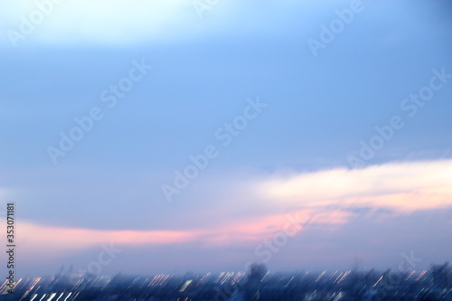 dark blue cloud with white light sky background evening time