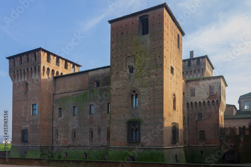 Medieval fortress, Gonzaga Saint George castle in Mantua, Lombardy, Italy