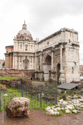 Ruins of the Palatine Hill, one of the most ancient parts of the city and has been called "the first nucleus of the Roman Empire" and where the famous Roman Forum is located.