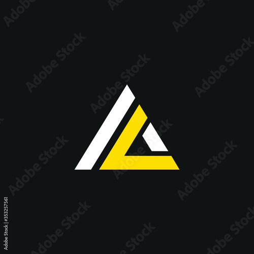 AL letter vector logo abstract