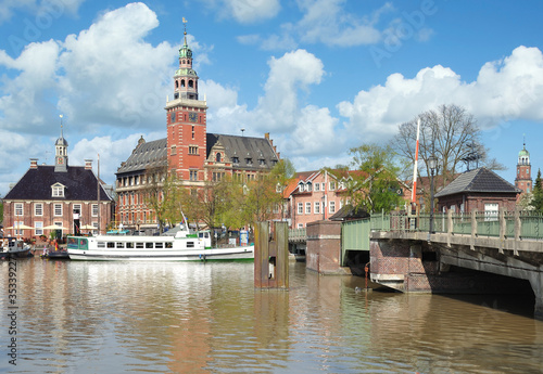 Leer mit Alter Waage und Rathaus,Ostfriesland,Niedersachsen,Deutschland