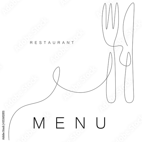 Restaurant menu design vector illustration