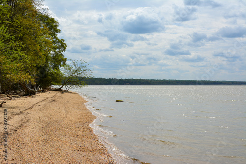 Beach along the Potomac River in Caledon State Park on Virginia's Northern Neck.