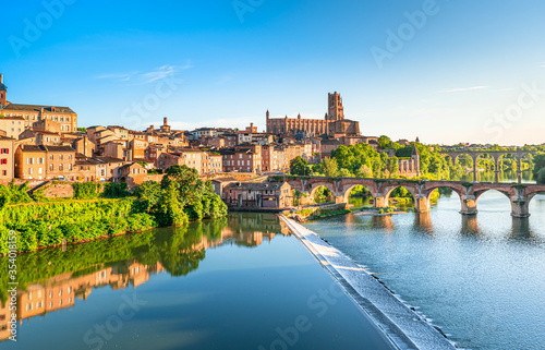 Albi in a summer sunny day,France