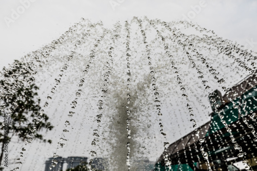Water drops in fountain, Malaysia, Kuala Lumpur 