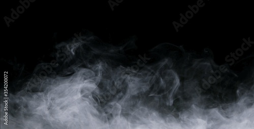 smoke on black background