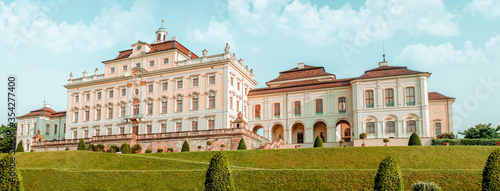 LUDWIGSBURG, GERMANY - September 2015. Ludwigsburg Residential Palace Back side. (Schloss Ludwigsburg) "Versailles of Swabia"