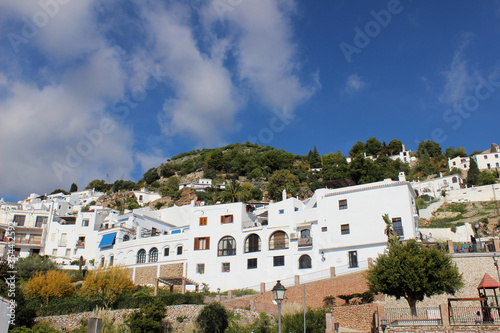 Landscape of the town of Frigiliana (Málaga). Town declared one of the most beautiful in Spain