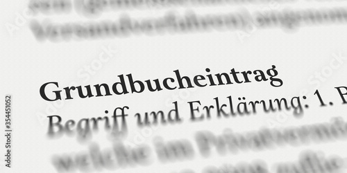 Grundbucheintrag Definition