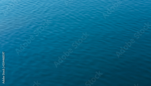 picture of the surface water blue background