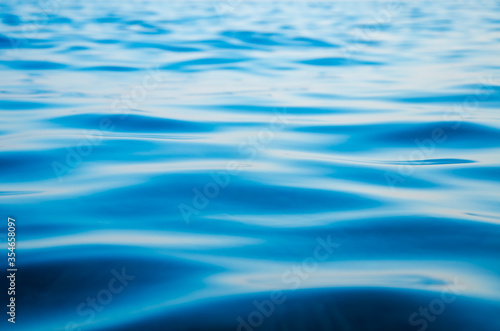 Abstract sea background smooth waves of blue water