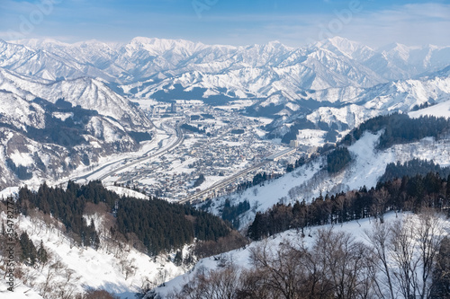 mountain slope in winter