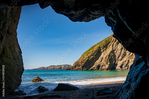 Cave in Sark near the sea