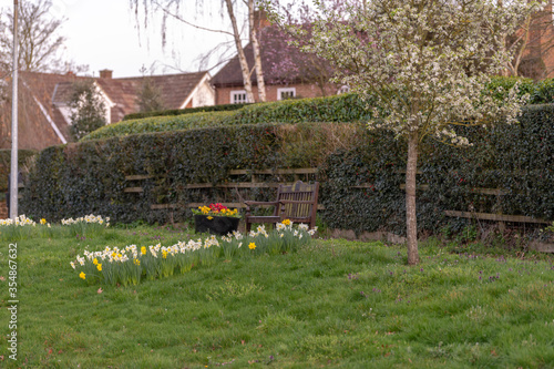 Traditional cottage houses with the straw roof Aspley Guise, Milton Keynes