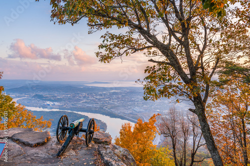 Chattanooga, Tennessee, USA view from Lookout Mountain