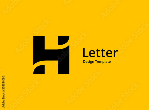 Letter H logo icon design template elements