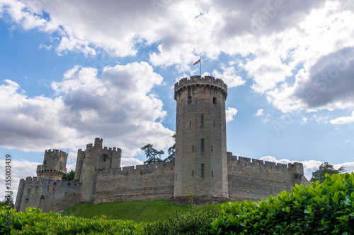 Medieval Warwick castle in Warwickshire, England, UK