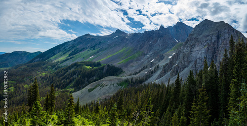 Colorado mountain landscape in the summer